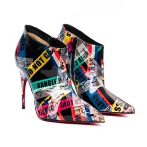 Christian Louboutin Size 37 Gorgona 100 Loubiballage Ankle Boots